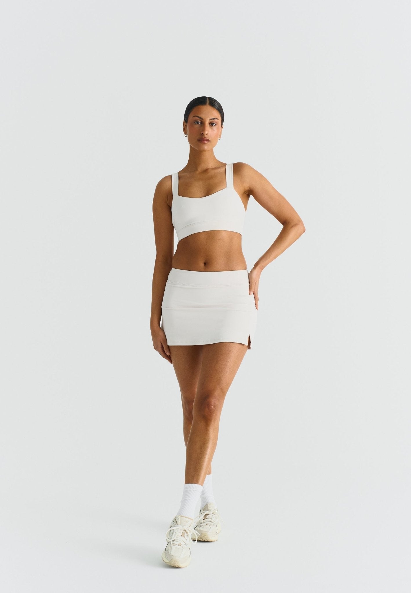A - Line Mini Skirt - Marshmallow - tjuso