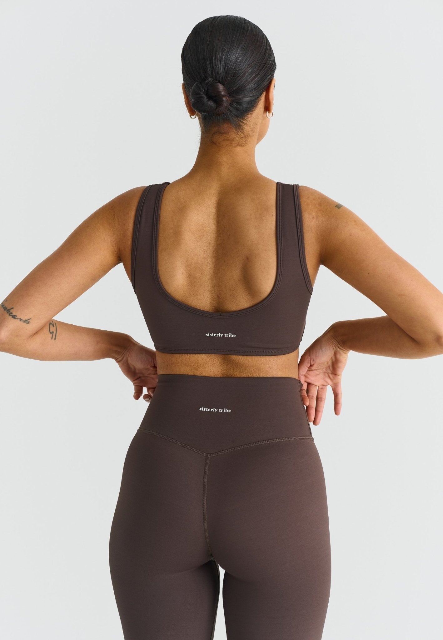 Deep V - Neck Bra - Espresso - tjuso