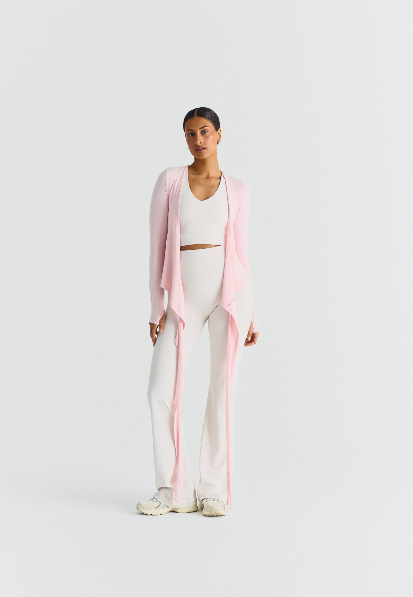 Flared Leggings - Marshmallow - tjuso