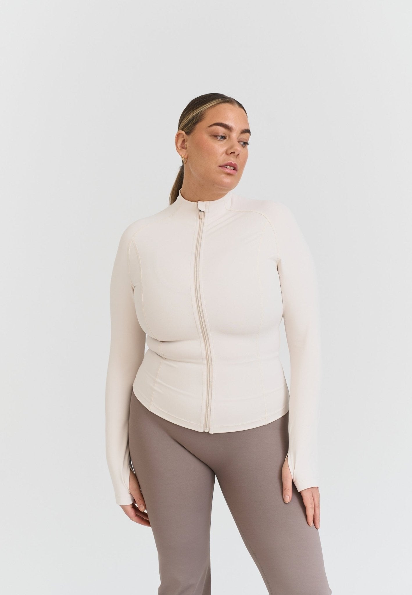 Zip Jacket - Marshmallow - tjuso