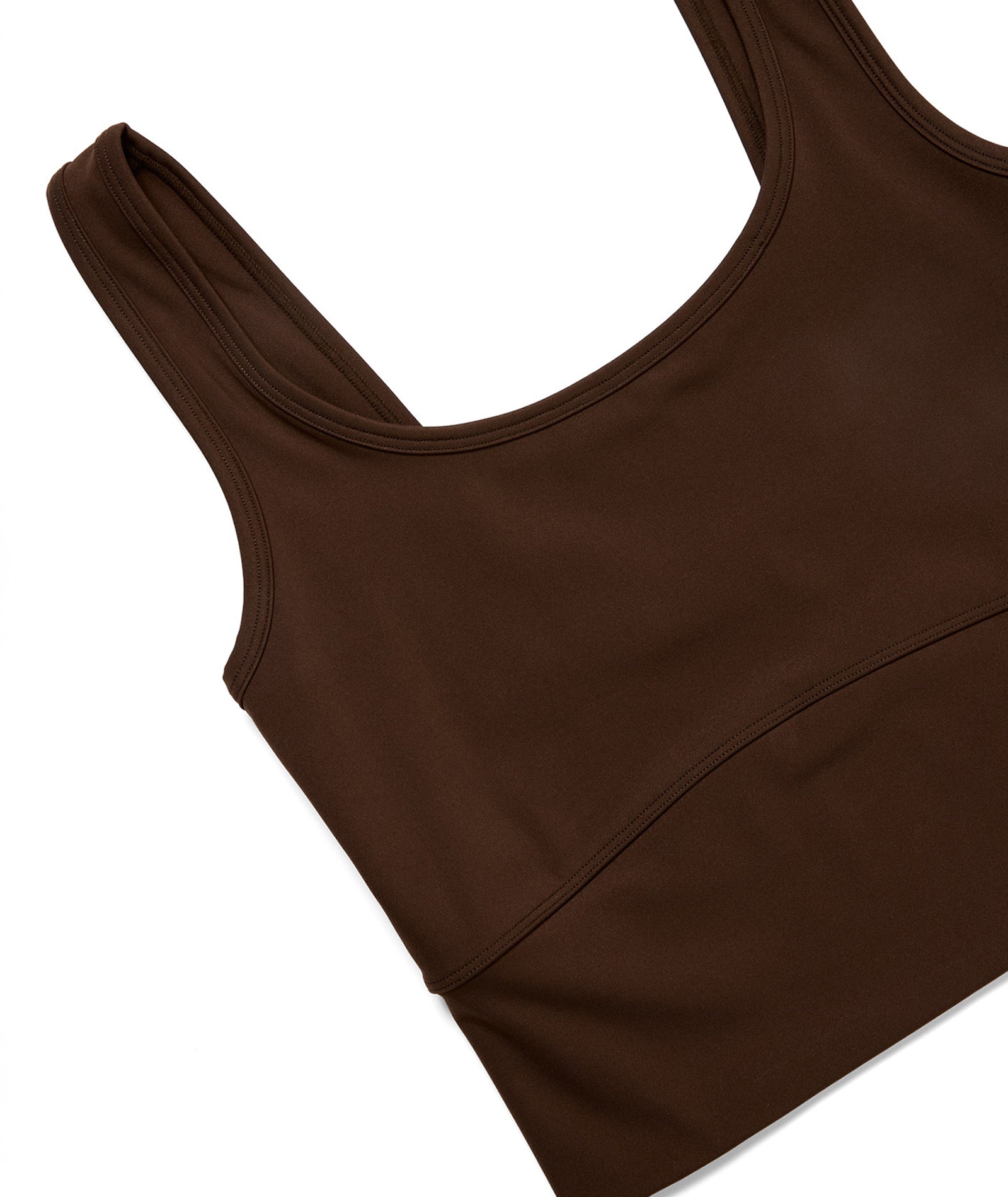 CROPPED TANK - CHOC - tjuso