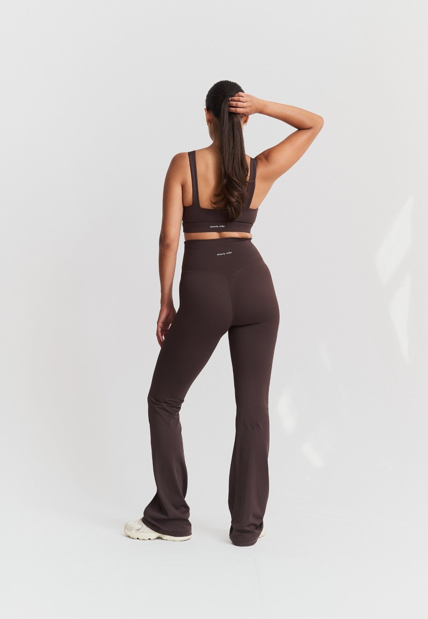 Flared Leggings - Espresso - tjuso