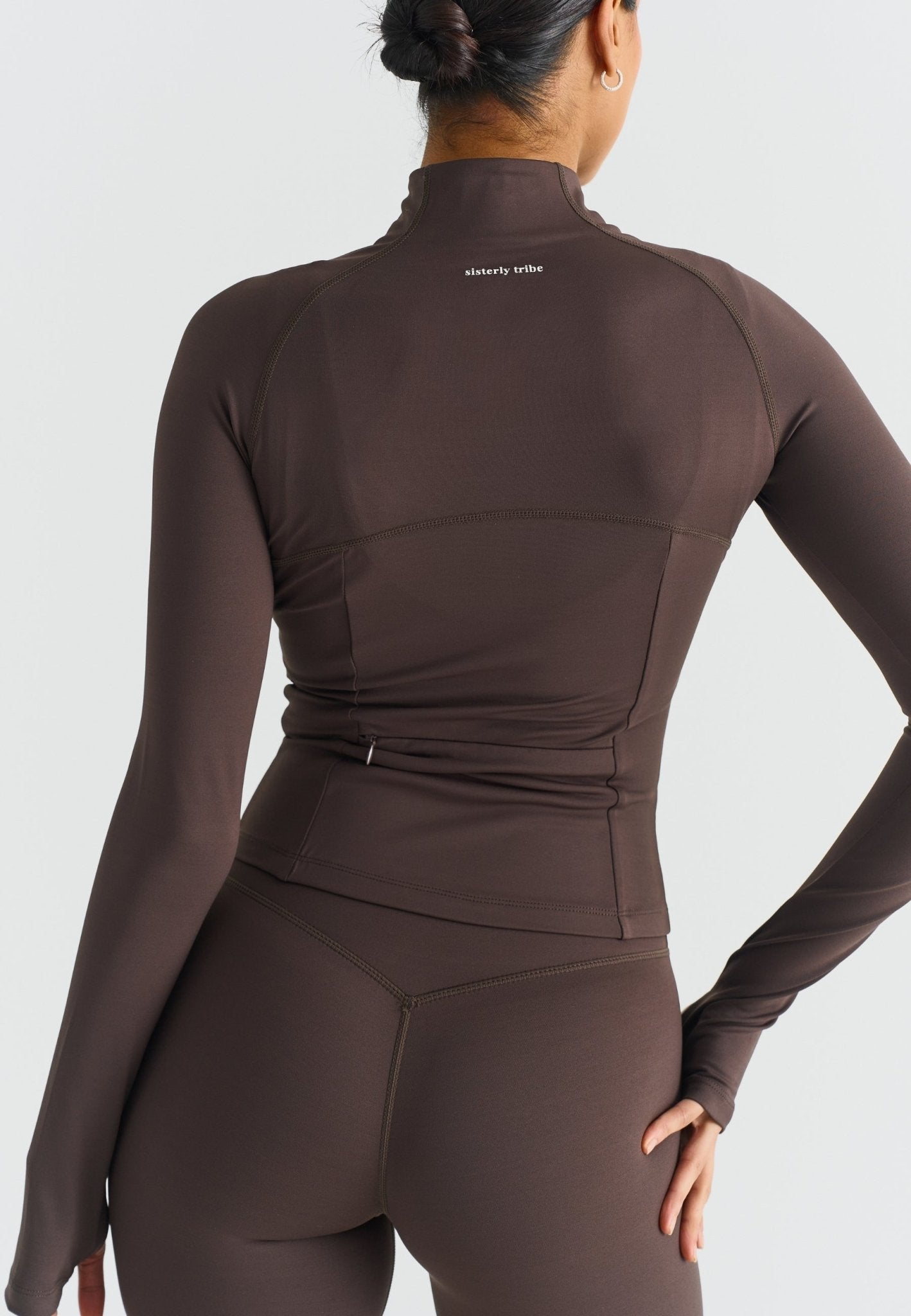 Zip Jacket - Espresso - tjuso