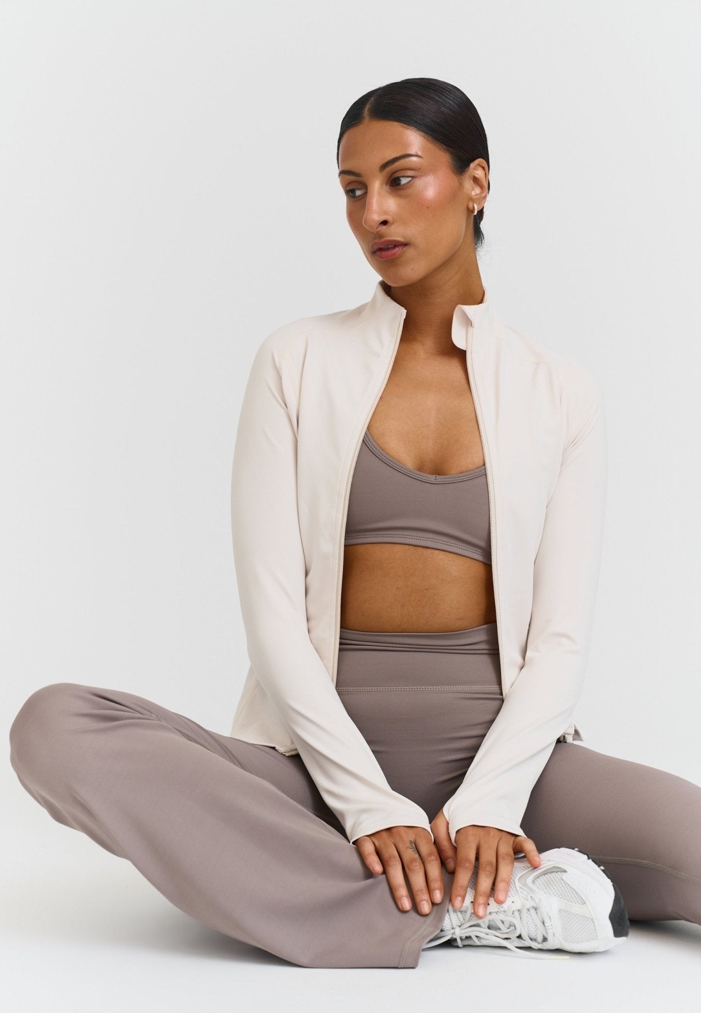 Zip Jacket - Marshmallow - tjuso