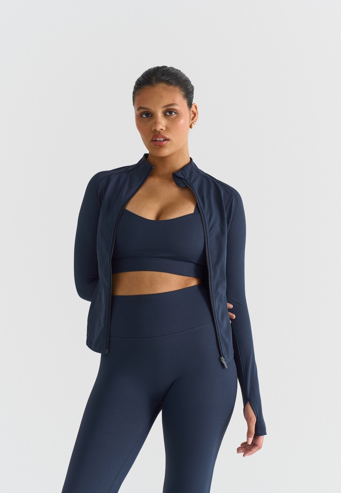 Zip Jacket - Navy - tjuso