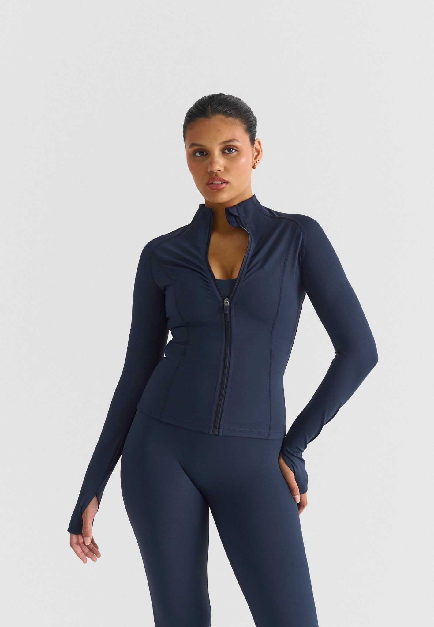 Zip Jacket - Navy - tjuso